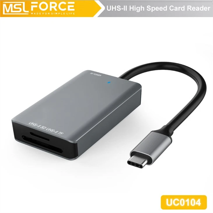 Đầu đọc thẻ tốc độ cao UHS-II Cáp USB TYPE C